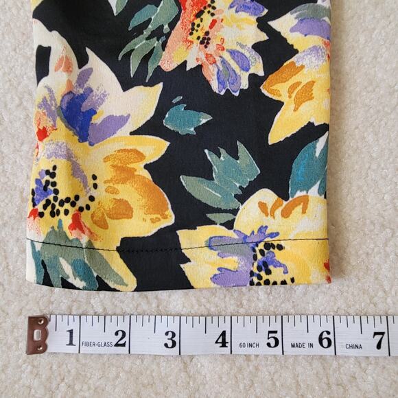 EUC Ava & Viv Size X (14) Open Belted Tie Wrap Jacket Pockets Collar Floral - Picture 14 of 16